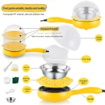 220V Omelet Steamer Egg Cooker Egg Frying Pan Auto Power Off Breakfast Maker Tortilla Multi-function Non-stick pot - Image 2