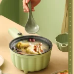 2.0L Electric Cooking Pot Multifunctional 600W Portable Long Handle Hot Pot Noodle Cooker for Dormitory Travel Home - Image 4