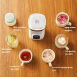 550ml Portable Electric Kettle Travel Heating Cup Multifunction Boiled Water Pot Smart Teapot Adjustable Temperature Kettles - Image 4