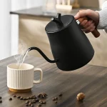 1000ml Gooseneck Electric Kettle 304 Stainless Steel Coffee Pot Smart Temperature Controlled Kettle LED Display for Coffee Tea - Image 2