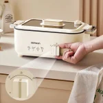 5L Multi-functional Cooking Pot Household Electric Hot Pot Electric Steamer Non-stick Barbecue Pot Frying and Baking Machine - Image 3