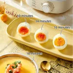 360W Electric Egg Boiler Breakfast Machine Multicooker Steamer Automatic Egg Cookers Home Egg Custard Steaming Cooker with Timer - Image 4