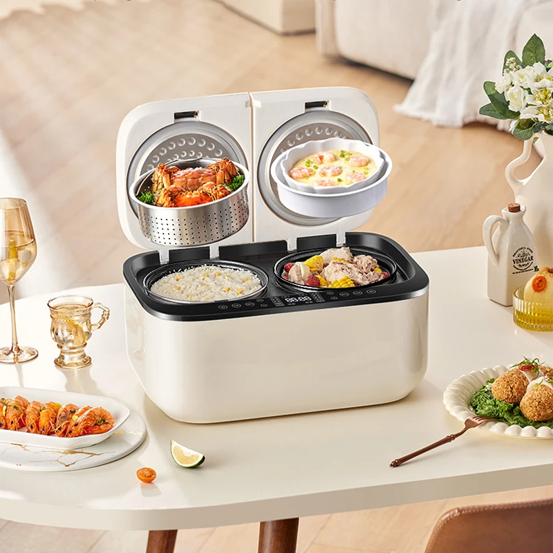 kf-S0c2e1198d8834c24877d69fd78c4f529X Double Gallbladder Rice Cooker Smart Low-Sugar Rice Cooker for 4-5 People Household Electric Cooking Machine Food Warmer Steamer - Image 1