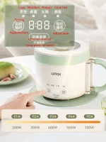 1.6L Electric Cooking Pot Folding Handle Portable Rice Cooker Travel Pot Multifunction Dormitory Hotpot Electric Frying Pan 220V - Image 5