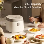 2.5L Electric Rice Cooker with Non-stick Inner Pot 2-3 People MultiCooker Mini Cooking Machine Steamed Smart Rice Cooker Kitchen - Image 2
