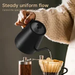 27oz Gooseneck Electric Kettle 92℃ Temperature Auto Shut Off Digital Display Touchscreen 304 Stainless Steel - Image 2