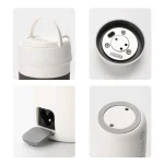 350ml Mini Electric Kettle Portable Travel Teapot 3 Temperature Adjustment Pot 304 Stainless Steel Thermal Pot Boiling Water Cup - Image 6
