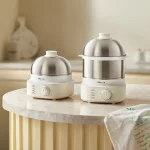 360W Electric Egg Boiler Breakfast Machine Multicooker Steamer Automatic Egg Cookers Home Egg Custard Steaming Cooker with Timer - Image 5
