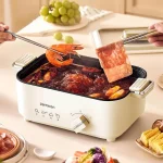 5L Multi-functional Cooking Pot Household Electric Hot Pot Electric Steamer Non-stick Barbecue Pot Frying and Baking Machine - Image 2
