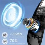 Portable Neck Fan 3-speed 4000mAh USB Charging Fast Cooling Multifunctional Digital Display Air Conditioner Outdoor Neck Fan - Image 3