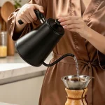 110V/220V Gooseneck Electric Kettle 1.0L Temperature Control Stainless Steel Inner Quick Heating 1200W Anti-dry Protection - Image 2