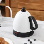 800ml Electric Kettle Gooseneck Hand Brew Coffee Pot Teapot 304 Stainless Steel Water Jug Slender Mouth Hand Brewing Pot 1000W