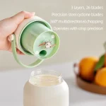 1100ML Portable Juicer Fresh Fruit Mixer 26 Blades USB Rechargeable Multifunctional Juicer Ice Crusher Smoothie Blender For Home - Image 3