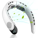 Portable Neck Fan 3-speed 4000mAh USB Charging Fast Cooling Multifunctional Digital Display Air Conditioner Outdoor Neck Fan