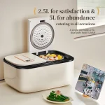 Double Gallbladder Rice Cooker Smart Low-Sugar Rice Cooker for 4-5 People Household Electric Cooking Machine Food Warmer Steamer - Image 2