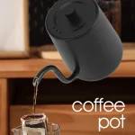 Electric Gooseneck Kettle with 5 Temperature Control Presets 1000W 800ml Pour Over Kettle for Coffee Tea Hot Water Boiler - Image 3