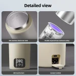 100V-240V Portable Electric Kettle Travel Boil Water Cup Thermo Pot Smart Teapot Temperature Adjustment Kettle With LED Display - Image 6