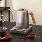 800ml Gooseneck Electric Kettle Hand Brew Coffee Pot Teapot 304 Stainless Steel Water Jug Slender Mouth Hand Brewing Pot 1000W - Image 4