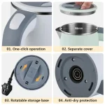 110V/220V Electric Kettle 0.8L Home Kettle Fast Heating Water Boiler Kettle Teapot Stainless Steel Liner Tea Maker Anti-overheat - Image 6