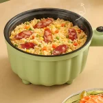 2.0L Electric Cooking Pot Multifunctional 600W Portable Long Handle Hot Pot Noodle Cooker for Dormitory Travel Home - Image 6