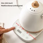800ml Gooseneck Electric Kettle Hand Brew Coffee Pot Teapot 304 Stainless Steel Water Jug Slender Mouth Hand Brewing Pot 1000W - Image 4