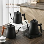 1000ml Gooseneck Electric Kettle 304 Stainless Steel Coffee Pot Smart Temperature Controlled Kettle LED Display for Coffee Tea - Image 5