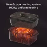 5L Multi-functional Cooking Pot Household Electric Hot Pot Electric Steamer Non-stick Barbecue Pot Frying and Baking Machine - Image 4