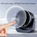 Mini Desktop Fan Portable Air Fan USB Rechargeable Digital Desktop Fan Air Cooler Table Fans for Room Portable Wall-mounted Fan - Image 2
