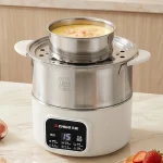 Double Layer Eggs Steamer Multifunction Stainless Steel Egg Boiler 24 Hour Booking Function Breakfast Machine Kitchen Appliances - Image 3