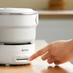 2.0L Foldable Electric Cooking Pot Home Hotpot Rice Cooker Multifunctional Electric Pan Non-stick Electric Skillet for Travel - Image 5