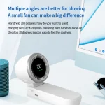 Portable Handheld Mini Fan Turbo High-Speed Hanging Neck Cooling Fan Digital Display USB Rechargeable Fan for Camping - Image 3