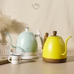 1000ML Electric Kettle Gooseneck Hand Brew Coffee Pot 1350W Slender Fine-mouth Jug 304 Stainless Steel Teapot Kettles 220V - Image 3