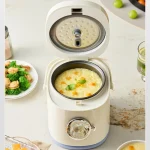 Electric Rice Cooker 1.2L Mini Rice Cooker Compact Rice Cooker Baby Food Pot Automatic Keep-Warm Function Non-stick Inner Pot - Image 5