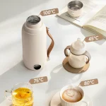 800ml Portable Electric Kettle Travel Boil Water Cup Thermo Pot Smart Teapot Temperature Adjustment Kettle With LED Display - Image 4