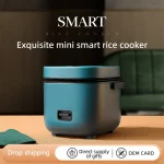 1.2L Mini Rice Cooker Multi-function Single Electric Rice Cooker Non-Stick Household Small Cooking Machine Make Porridge Soup - Image 2