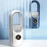 Portable USB Air Cooler Leafless Electric Desktop Fan 6 Speed Silent Timer Air Conditioner Cooling Humidifier Conditioning Fan