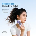 Portable Mini Handheld Fan High-speed with 199 Sppeds USB Rechargeable Silent Fan Foldable Mini Handheld Neck Hanging Small Fan - Image 3