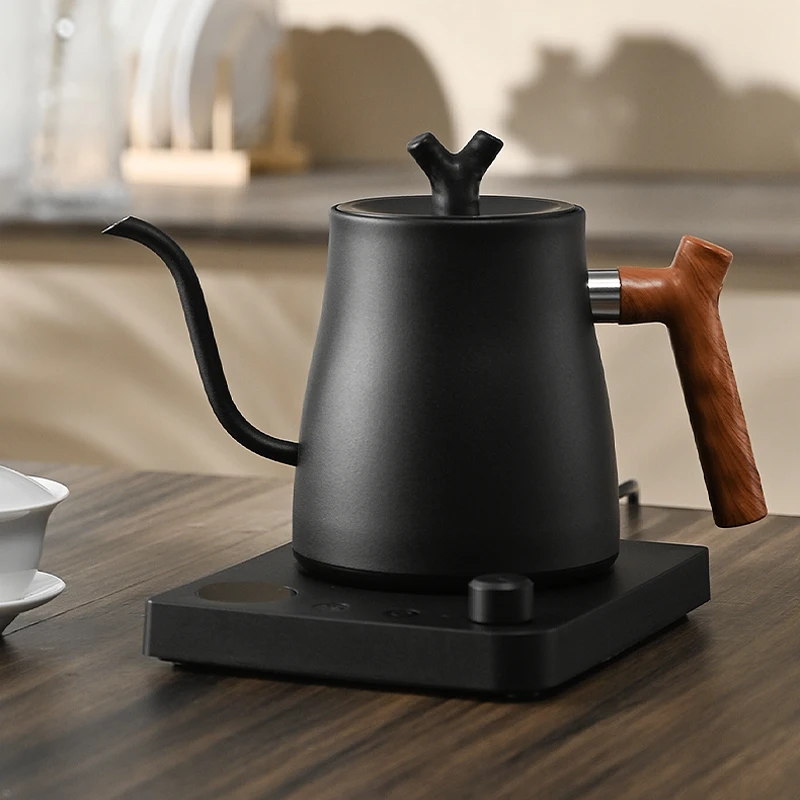 kf-S77b07b91bf7f4e50bb9fd1d711bfa4983 1000ml Gooseneck Electric Kettle 304 Stainless Steel Coffee Pot Smart Temperature Controlled Kettle LED Display for Coffee Tea - Image 1