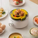 400W Electric Egg Boiler Breakfast Machine Multicooker Steamer Automatic Egg Cookers Home Egg Custard Steaming Cooker with Timer - Image 4