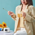 400ml Electric Kettle Health Preserving Pot Boiled Water Kettle Glass Stew Cup Multi-functional Teapot For Office Home 220V - Image 3