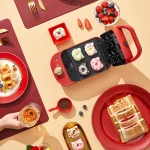 650W Electric Sandwich Maker Waffle Maker Toaster Baking Multifunction Breakfast Machine Takoyaki Donuts Sandwichera 220V - Image 3