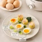 400W Electric Egg Boiler Breakfast Machine Multicooker Steamer Automatic Egg Cookers Home Egg Custard Steaming Cooker with Timer - Image 5