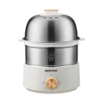 350W Electric Egg Cooker Timed Egg Boiler Breakfast Machine Automatic Steamer Egg Custard Steaming Cooker Food Warmer 2 Layers - Image 6