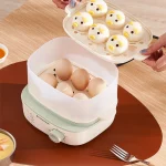 350W Egg Steamer Mini Steamer Electric Egg Boiler Breakfast Machine Multicooker Steamer Automatic Egg Cookers 16 Eggs with Timer - Image 5