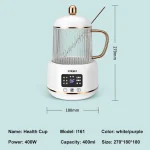 400ml Electric Kettle Health Preserving Pot Boiled Water Kettle Glass Stew Cup Multi-functional Teapot For Office Home 220V - Image 6