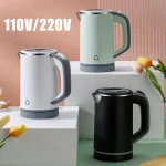 110V/220V Electric Kettle 0.8L Home Kettle Fast Heating Water Boiler Kettle Teapot Stainless Steel Liner Tea Maker Anti-overheat