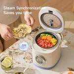 Electric Rice Cooker 1.2L Mini Rice Cooker Compact Rice Cooker Baby Food Pot Automatic Keep-Warm Function Non-stick Inner Pot - Image 2