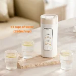 650ML Mini Electric Kettle Home & Car Portable Heating Cup Multifunctional Boiled Water Pot Outdoors Travel Teapot 12V 24V 220V - Image 3