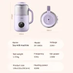 800ml Soy Milk Machine Low Noise Wall Breaking Machine Electric Juicer Portable Blender Home Soybean Milk Maker Rice Paste Maker - Image 6