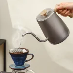 800ml Gooseneck Electric Kettle Hand Brew Coffee Pot Teapot 304 Stainless Steel Water Jug Slender Mouth Hand Brewing Pot 1000W - Image 3